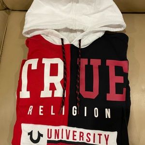 True Religion hooded sweatshirt (Jordan bred) color way